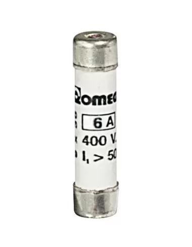 Bticino t1//6 fuses - type fusicolor t1 9x36mm 6a